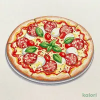 Basil Meat Pizza (M)