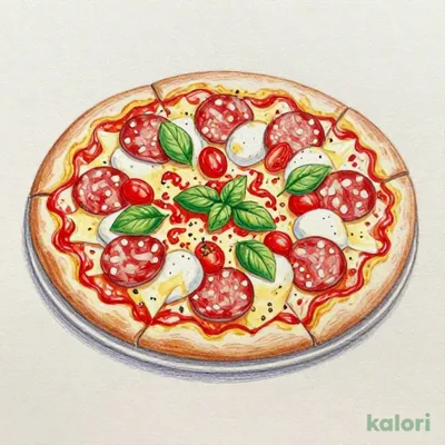 Basil Meat Pizza (M)