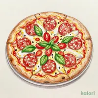 Basil Meat Pizza (S)
