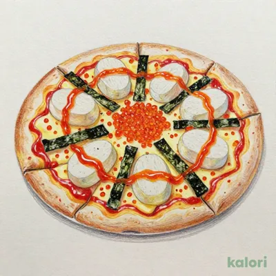 Hakata Mentaiko & Mochi Pizza (L)