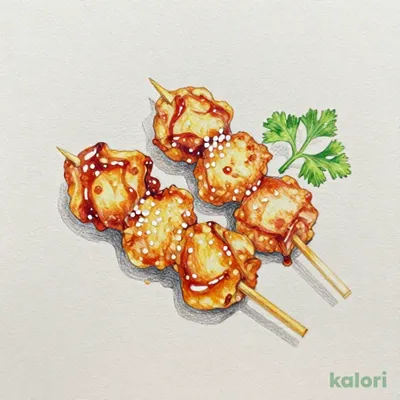 Japanese-Style Tatsuta Chicken Skewers (2 pcs)
