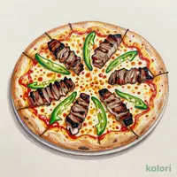 Charcoal-Grilled Beef Kalbi Pizza (Medium)