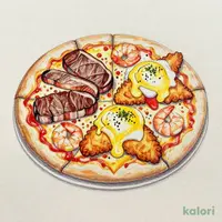 Big American Star Four Pizza (L)