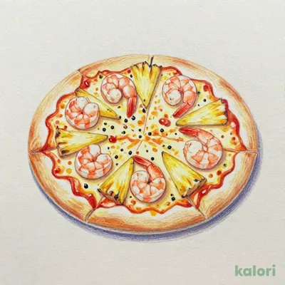 Garlic Shrimp Pizza (S)