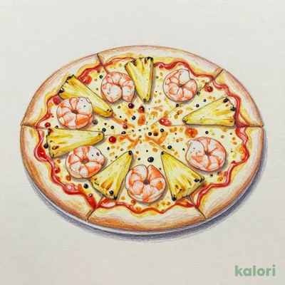 Garlic Shrimp Pizza (M)