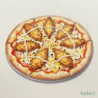 Fried Fish Pizza (M)