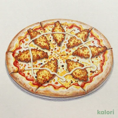 Fried Fish Pizza (L)