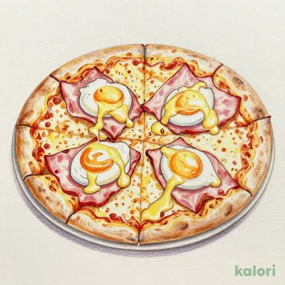 Eggs Benedict Pizza (L)