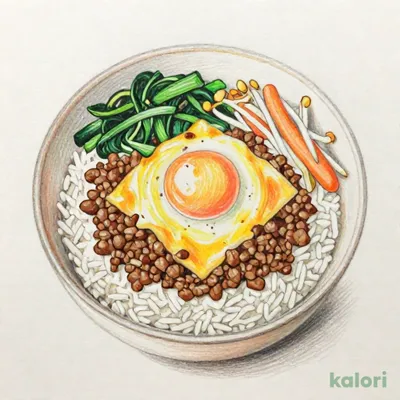 とろ～り卵の石焼風チーズビビンバ