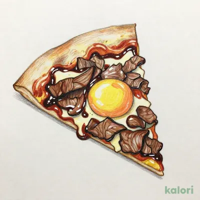 すき焼き月見ピザ7.57.517.71.2（スペシャルクリスピー・1ピース）