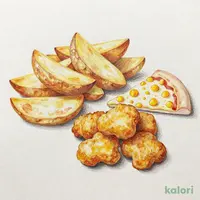 つぶつぶコーンチーズ(ハットフライポテト+チキンナゲット)セット22.827.781.83.1