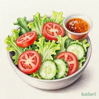 フレッシュ野菜の彩りサラダ (スパイシードレッシング付き)1.110.45.21.2