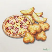ベーコンチーズ（ハットフライポテト+チキンナゲット）セット22.827.781.83.1