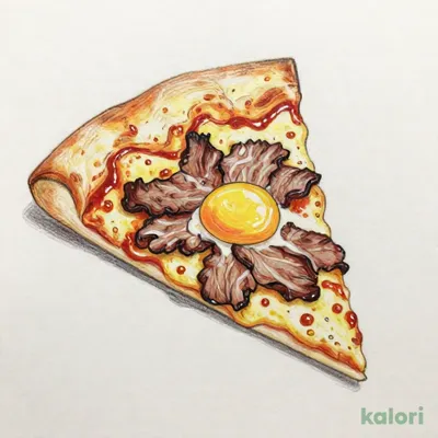すき焼き月見ピザ（チージーロール(M)・1ピース）