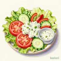Fresh Vegetable Salad (Caesar Dressing)
