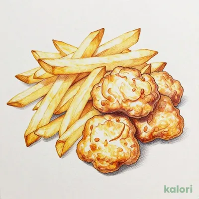 ベーコンチーズ（ハットフライポテト+チキンナゲット）セット