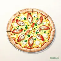 紅ずわい蟹のグラタンピザ