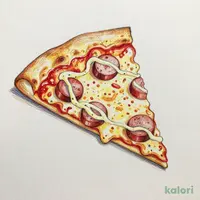 Sausage Tartar Pizza (Hand Tossed Crust, 1 Slice)