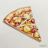 Potato Mayo Corn Pizza (Coarse Sausage Crust, 1 Slice)