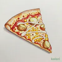 Potato Mayo Corn Pizza (Cheesy Roll Crust, 1 Slice)