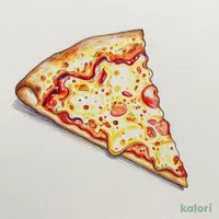 Cheese & Cheese Pizza (Hand Tossed Crust, 1 Slice)