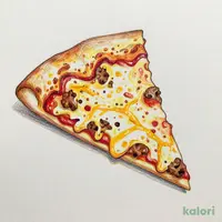 Cheese & Meat Sauce Pizza (Extra Cheese Crust, 1 Slice)
