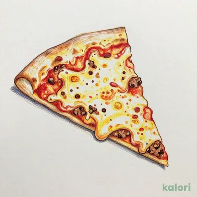 Cheese & Meat Sauce Pizza (Special Crispy Crust, 1 Slice)