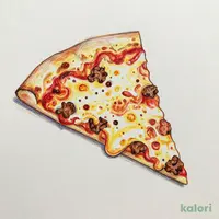 Cheese & Meat Sauce Pizza (Hand Tossed Crust, 1 Slice)