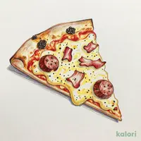 とろっとカルボナーラピザ（あらびきソーセージクラスト・1ピース）