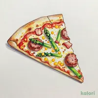 アスパラベーコーン(あらびきソーセージクラスト・1ピース)