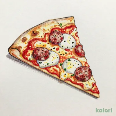 Sicilian-Style Pizza (Sausage Crust, 1 Slice)