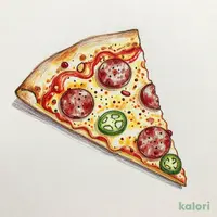 Spicy Jalapeno Pizza (Sausage Crust, 1 Slice)