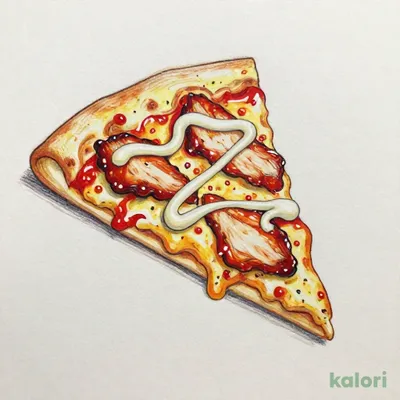 Teriyaki Mayo Chicken Tartar (Extra Cheese Crust, 1 Slice)