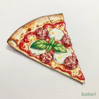 Margherita Pizza (Coarse Sausage Crust, 1 Slice)