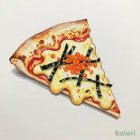 和風明太カルボナーラピザ(たっぷりチーズクラスト・1ピース)