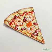 海老マヨ明太ベーコン(たっぷりチーズクラスト・1ピース)