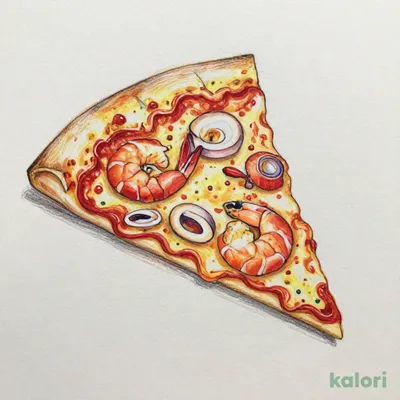 Rich Lobster Sauce Seafood Pizza (Cheesy Roll Crust, 1 Slice)