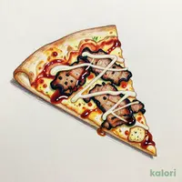 Char-Grilled Kurobuta Pork Soy Mayo Pizza (Cheesy Roll Crust, 1 Slice)
