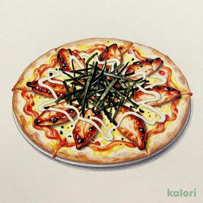 Teriyaki Mayo Chicken Pizza (Crispy Crust, 1 Slice)