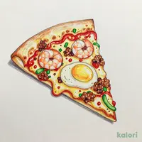 とろ～り卵の石焼風えびぷりビビンバ（たっぷりチーズクラスト・1ピース）