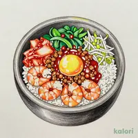 とろ～り卵の石焼風えびぷりビビンバ（ピザポテBOX）