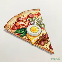 とろ~り卵の石焼風チーズビビンバ(あらびきソーセージクラスト・1ピース)