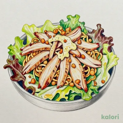 スモークチキンのパリパリ麺サラダ（S）