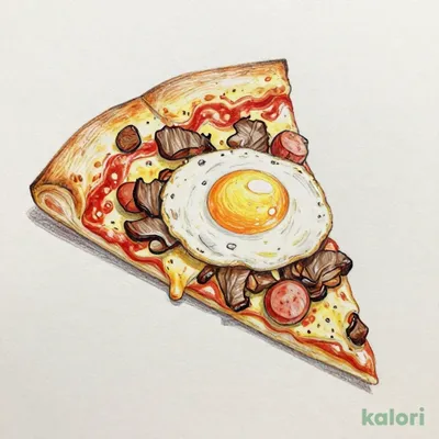 Tsukimi Bulgogi Pizza (Sausage Crust, 1 Slice)