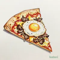 月見プルコギ(ふっくら鉄鍋パンピザ・1ピース)