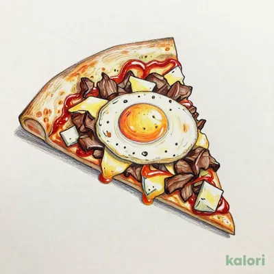 Tsukimi Bulgogi Pizza (Hand-Tossed Crust, 1 Slice)