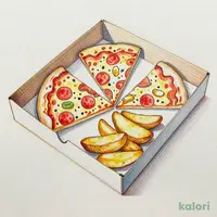 黒豚月見ピザ（ピザポテBOX）