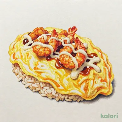 エビマヨオムライス
