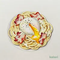 カルボナーラ(ポーチドエッグのせ)