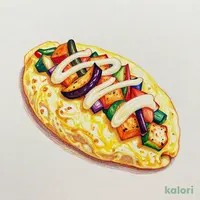 ゴロッと野菜のマヨネーズオムレツ